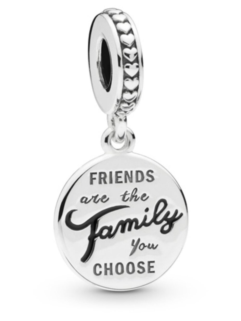 Pandora Sterling Silver Friends are Family Dangle - 798124en16